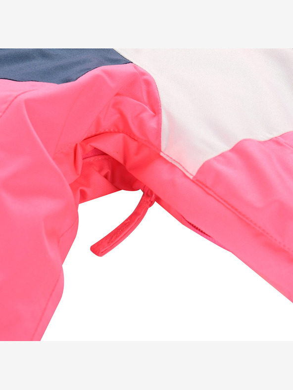 ALPINE PRO Gyerek sí dzseki ptx hó membránnal ALPINE PRO DEARO neon knockout pink