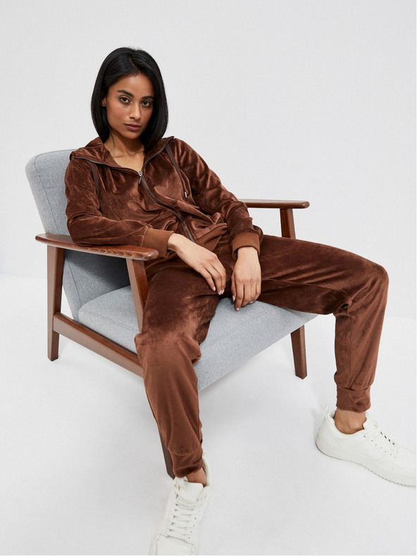 Moodo Moodo barna női melegítőnadrág