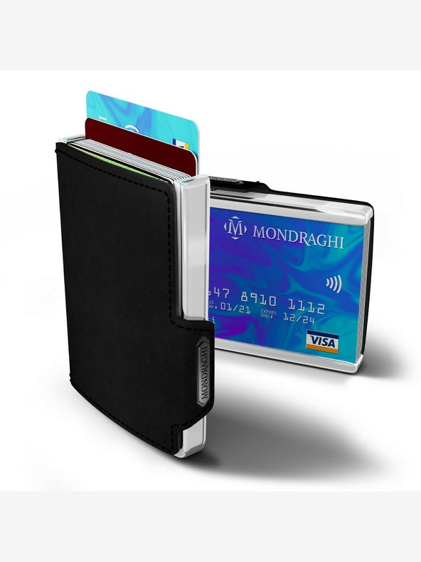 Mondraghi Mondraghi Elegance fekete bőr pénztárca