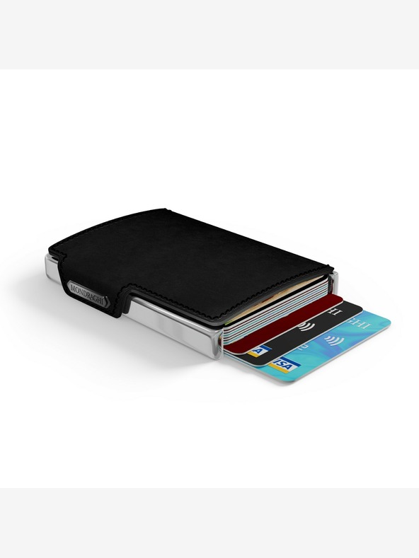 Mondraghi Mondraghi Elegance fekete bőr pénztárca