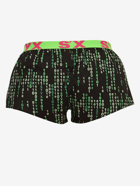 Styx Zöld és fekete női mintás rövidnadrág Styx Styx