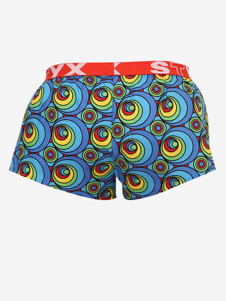Styx Sárga és kék női mintás rövidnadrág Styx