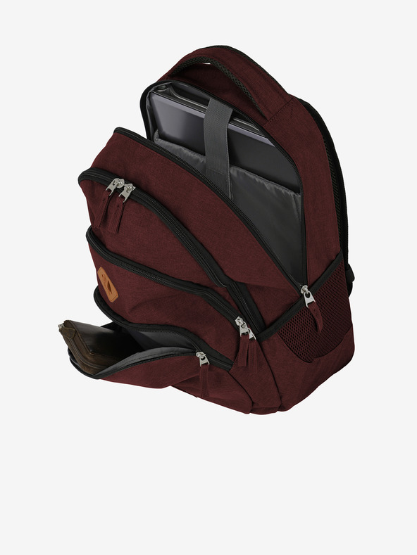 Travelite Burgundy Travelite Basics Melange hátizsák