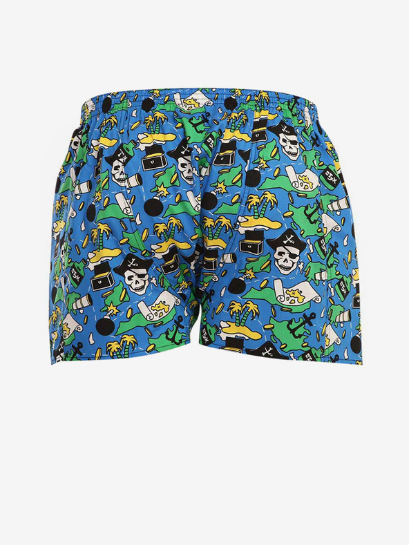 Styx Zöld és kék férfi mintás rövidnadrág Styx Styx
