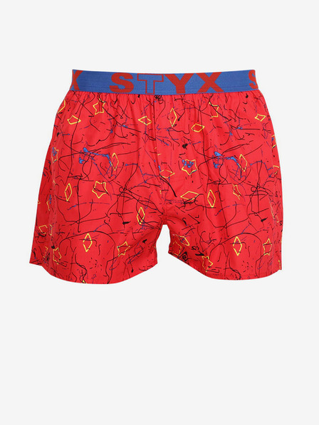Styx Piros férfi rövidnadrág sportos elasztikus Styx art Jáchym