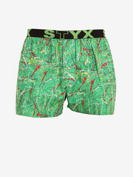 Styx Zöld férfi rövidnadrág, sportos elasztikus Styx art Jáchym