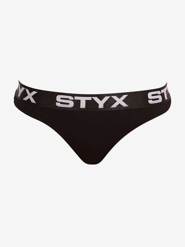 Styx Fekete női tanga sportos elasztikus Styx Styx