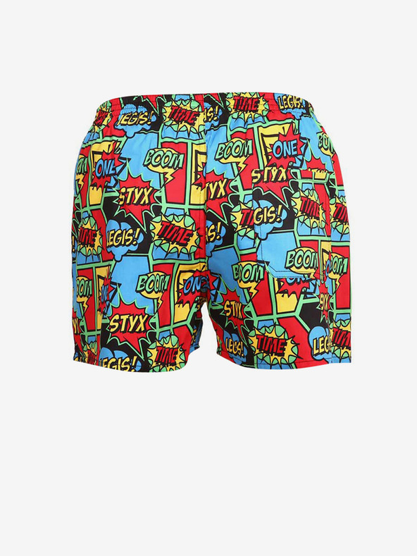 Styx Kék és piros női mintás alvónadrág Styx boom