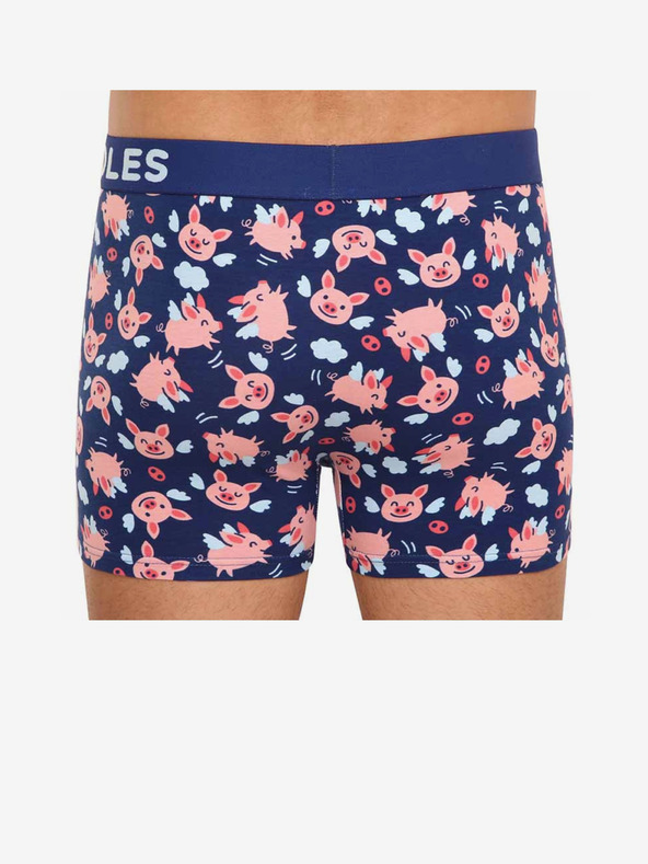Dedoles Sötétkék vidám férfi boxeralsó Dedoles Repülő malacok