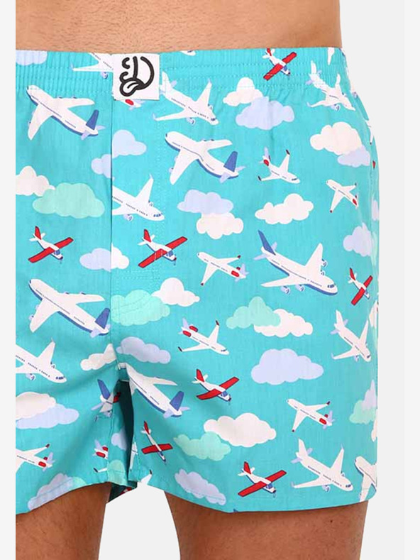 Dedoles Kék vidám férfi rövidnadrág Dedoles Repülőgépek és felhők