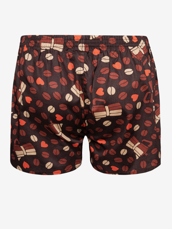Dedoles Barna férfi mintás vidám férfi boxeralsó Dedoles Coffee love Kávé szerelem