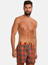 Styx Szürke és narancssárga férfi kockás rövidnadrág Styx