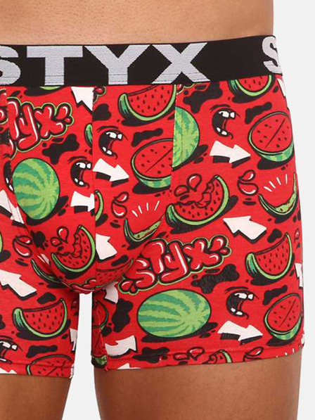 Styx Férfi Styx hosszú művészeti boxeralsó sportos elasztikus görögdinnye