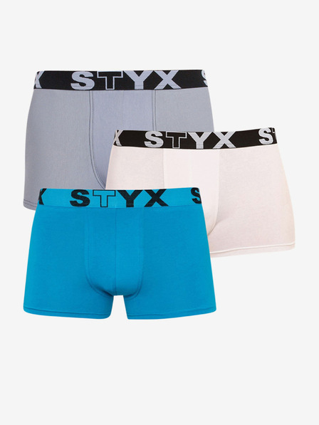Styx Három darabos készlet - férfi boxeralsó Styx sport elasztikus többszínű Styx sport többszínű