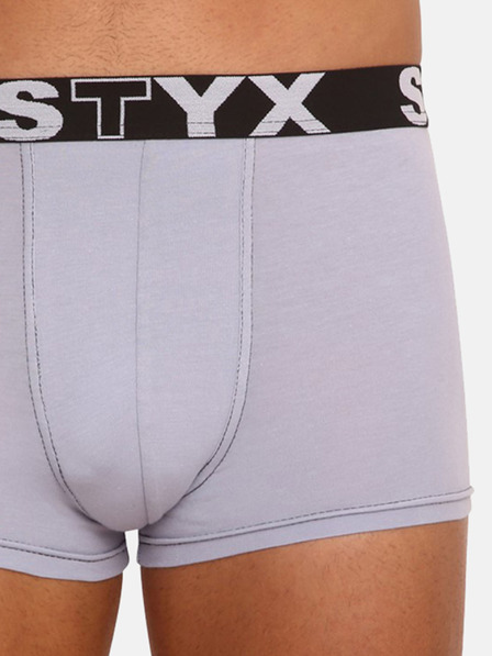 Styx Három darabos készlet - férfi boxeralsó Styx sports elasztikus szürke