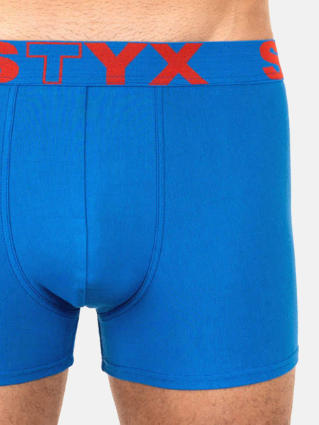 Styx Három darabos férfi Styx boxeralsó készlet kék és fehér színben