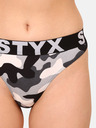 Styx Fekete és szürke női katonai tanga Styx art camouflage