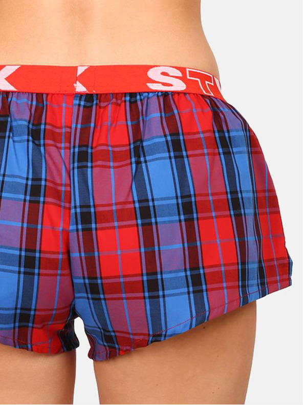 Styx Piros és kék Styx női kockás alvónadrág