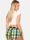 Styx Kék és sárga női kockás alvónadrág Styx Styx