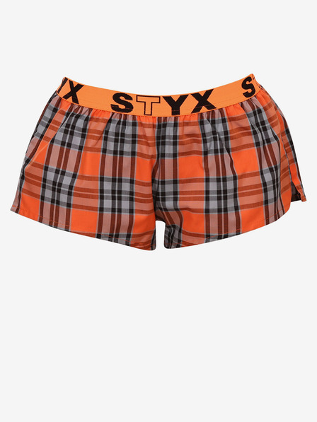 Styx Narancssárga női kockás alvónadrág Styx