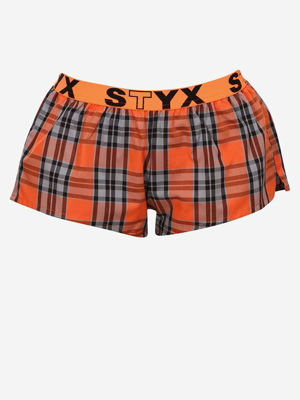 Styx Narancssárga női kockás alvónadrág Styx