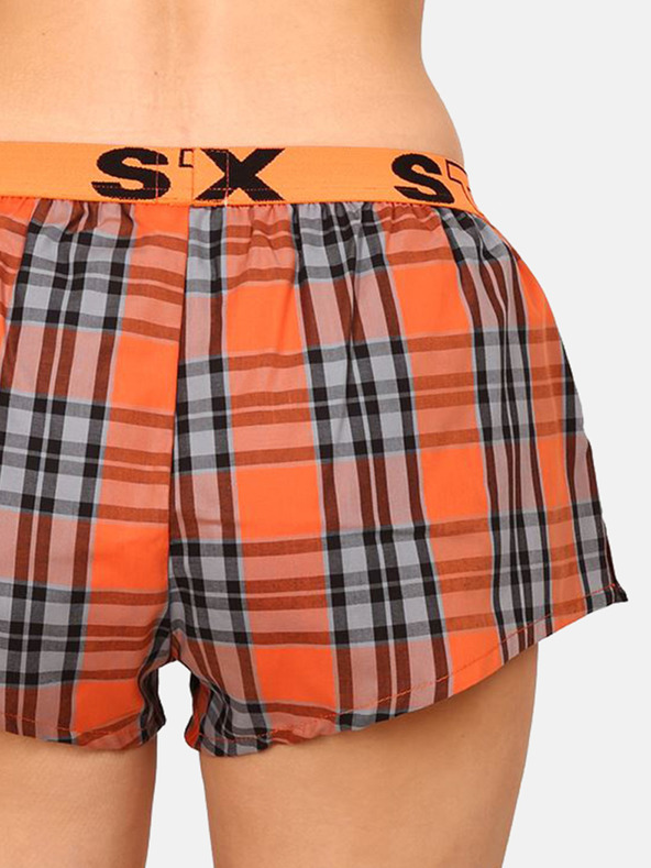 Styx Narancssárga női kockás alvónadrág Styx