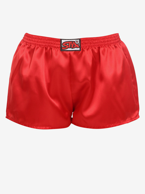 Styx Piros női szatén alvónadrág Styx