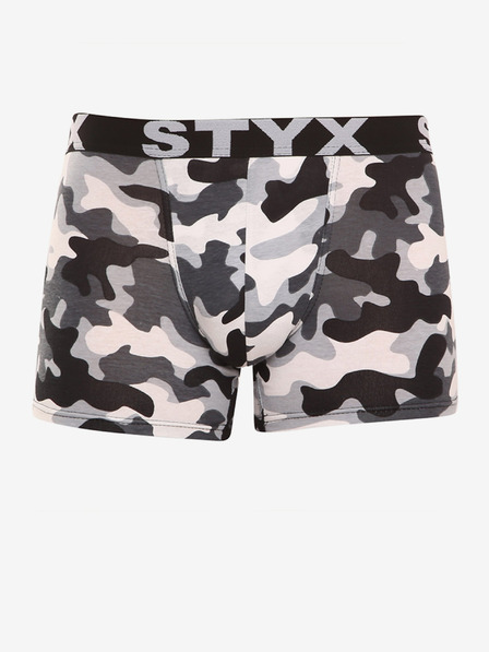 Styx Fehér és szürke férfi katonai boxeralsó Styx hosszú art camouflage