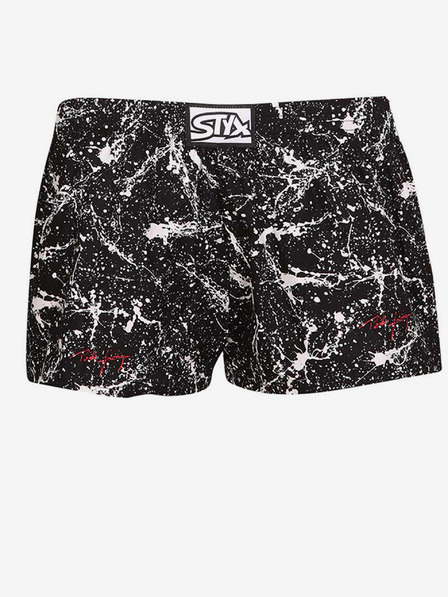 Styx Fehér és fekete fiú mintás fiú rövidnadrág Styx art Jáchym