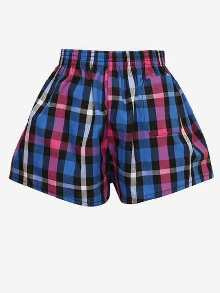 Styx Lila és kék fiúk kockás rövidnadrág Styx