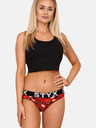 Styx Fekete és piros női mintás bugyi Styx art Melouny Melouny