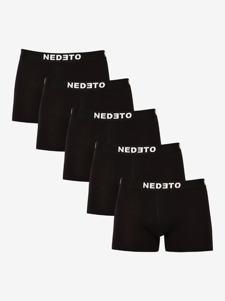 Nedeto Öt darabos férfi boxeralsó készlet fekete színben Nedeto
