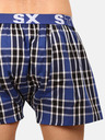 Styx Fekete és kék férfi kockás rövidnadrág Styx