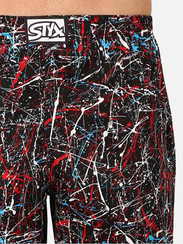 Styx Piros és fekete férfi Styx Jáchym mintás pizsamanadrág