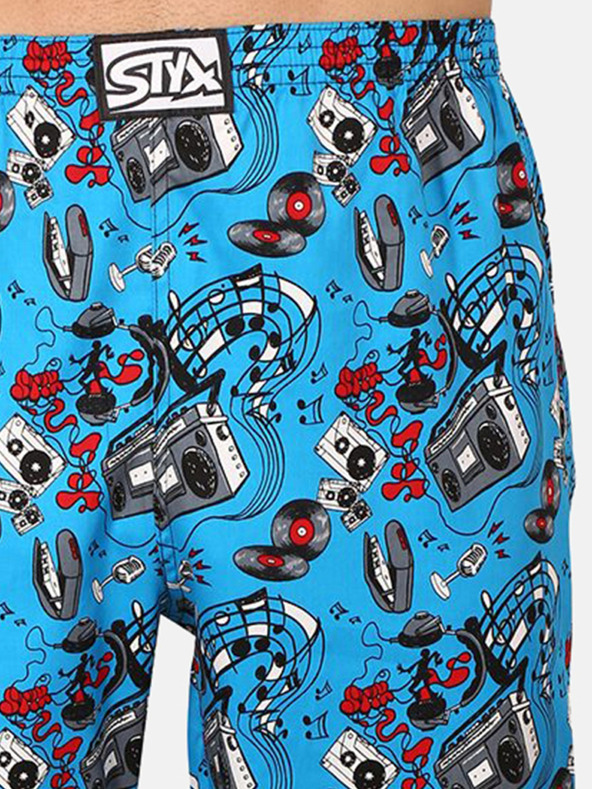 Styx Kék férfi Styx mintás Styx pizsama alsó