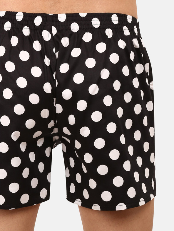 Styx Fekete férfi rövidnadrág Styx prémium art pöttyös pöttyös Styx prémium Art