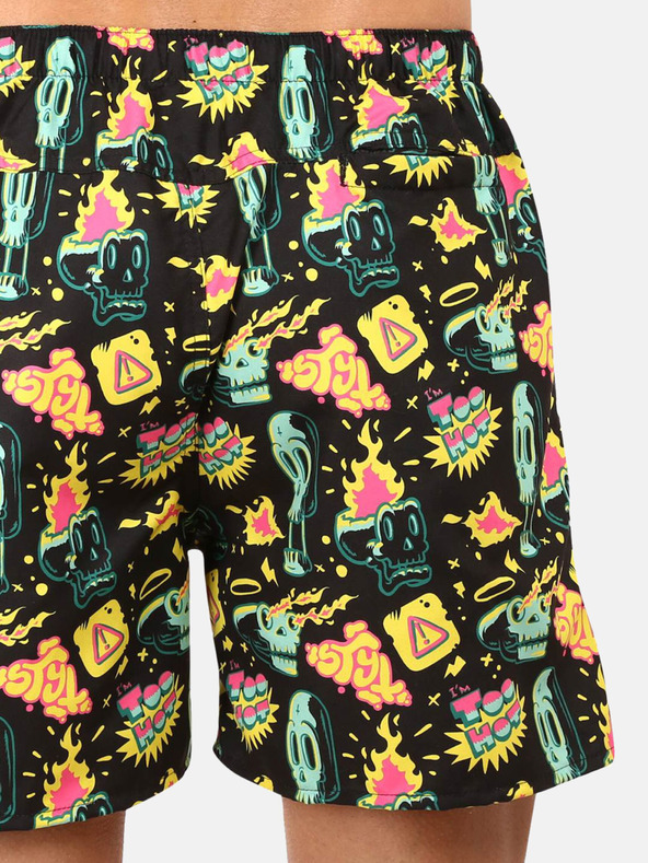 Styx Sárga és fekete Férfi Styx mintás fürdőruhák