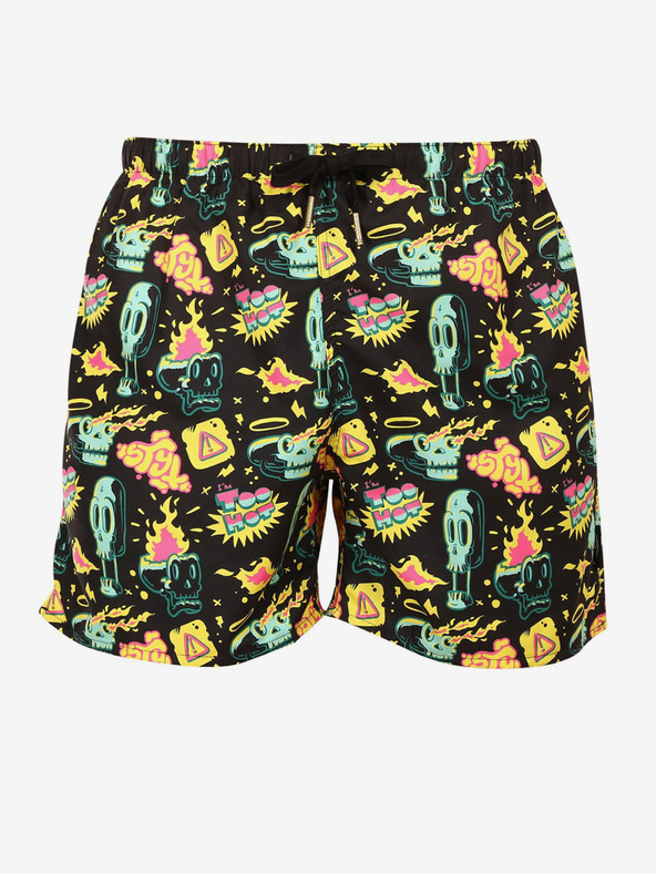 Styx Sárga és fekete Férfi Styx mintás fürdőruhák