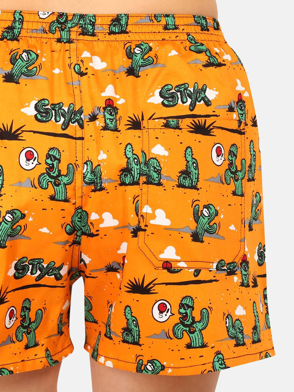 Styx Narancssárga női Styx kaktusz mintás alvónadrág Styx Cactus