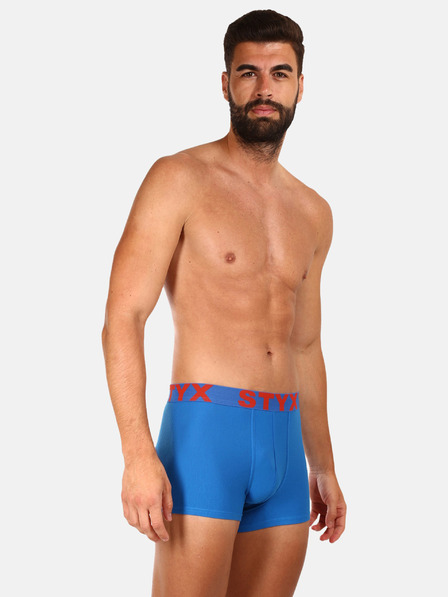 Styx Három darabos férfi boxeralsó szürke, fehér és kék színben Styx Styx