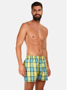 Styx Kék és sárga férfi kockás rövidnadrág Styx