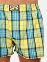 Styx Kék és sárga férfi kockás rövidnadrág Styx