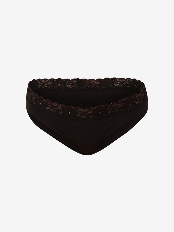 Styx Fekete női csipkés bugyi Styx