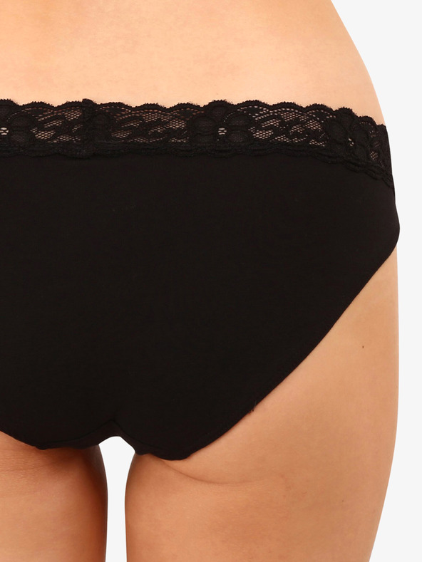 Styx Fekete női csipkés bugyi Styx