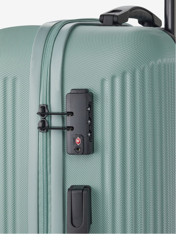 Travelite Három darabos Travelite Bali S,M,L menta világoszöld bőrönd készlet