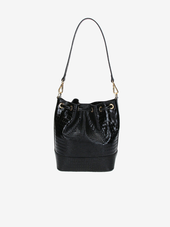 Elega Fekete női bőrtáska Elega Riches