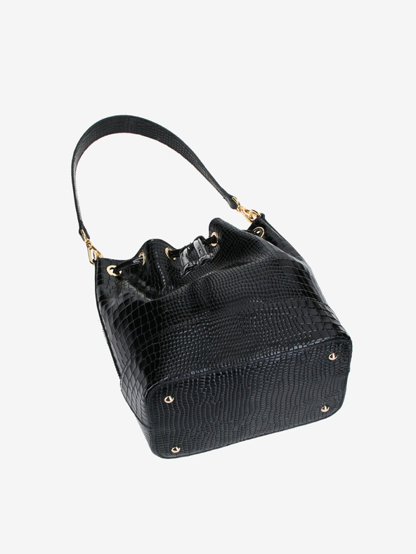 Elega Fekete női bőrtáska Elega Riches