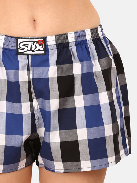 Styx Kék és fehér Styx női kockás rövidnadrág Styx női kockás rövidnadrág