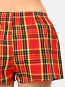 Styx Sárga és piros színű női kockás rövidnadrág Styx