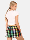 Styx Zöld és fekete női kockás rövidnadrág Styx Styx